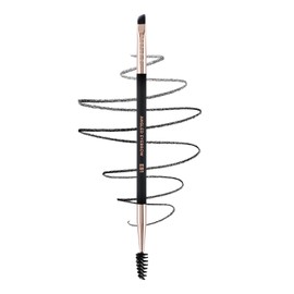 Profusion Cosmetics Professional Dual-Ended Spoolie Angled Eyebrow Brush for Precision Application and Blending of Eye Brow Powders Waxes and Gels