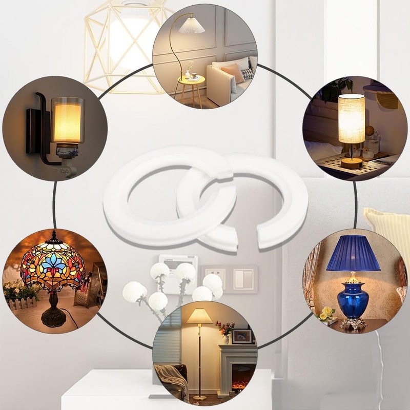 DAZISEN E27 to E14 Lamp Shade Ring Converter - 6