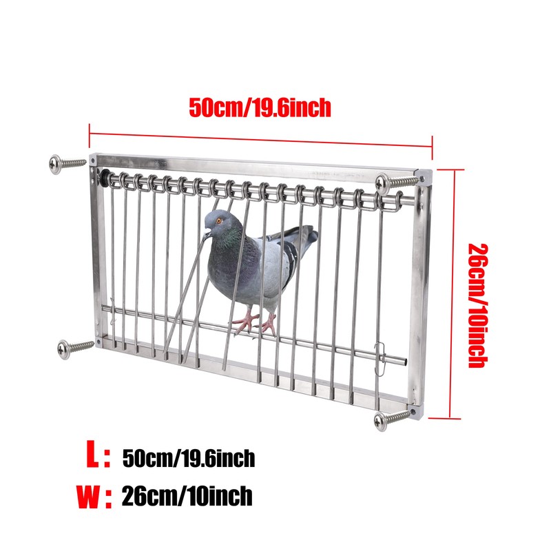 1PC Pigeon Trap Door Stainless Steel Entrance Trap Suitable for