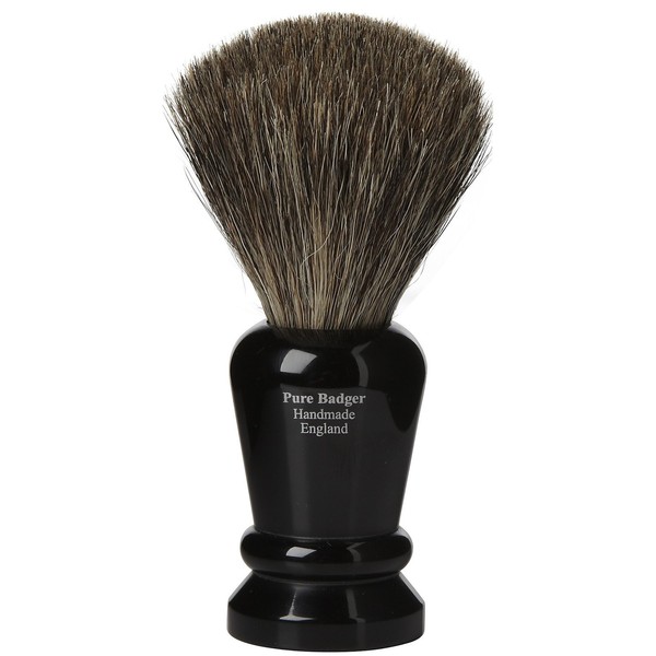 True Gentlemen Edwin Jagger Pure Badger Shaving Brush-Black
