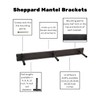 Floating Mantel Bracket-Sheppard Brackets-Sheppard System-Heavy Duty Floating Mantel Bracket (6
