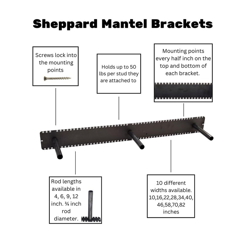 Floating Mantel Bracket-Sheppard Brackets-Sheppard System-Heavy Duty Floating Mantel Bracket (6