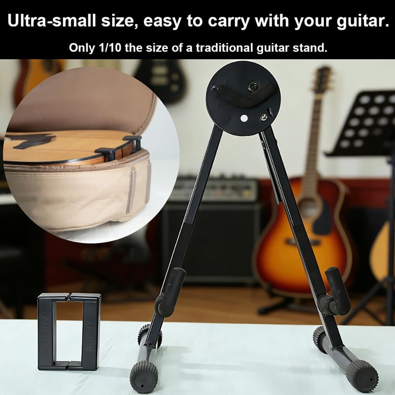 YUEKO Guitar Steady Stands,Ultra-small Size Acoustic Guitar Stand,Portable Clamping Design