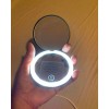 Unbranded ๊Folding Travel Round Mirror LED Light Beauty Makeup Mirror