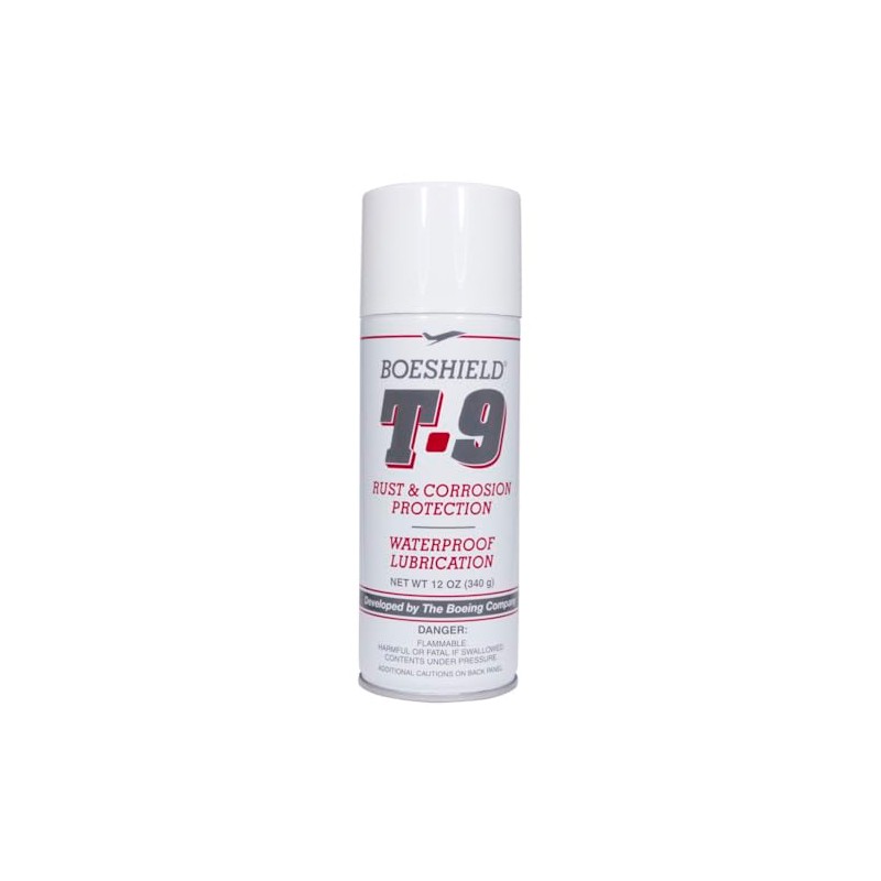 Boeshield T-9 Rust & Corrosion Protection/Inhibitor and Waterproof Lubrication, 12