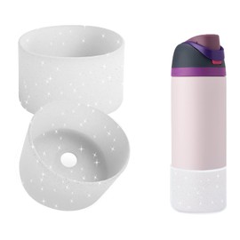 FFIHTY 2PCS Upgrade Silicone Boot Suitable for Owala 24oz 32oz 40oz FreeSip, Twist, and Flip Stainless Steel Water Bottle, Anti-Slip Protective Sleeve Bottom Bumper Water Bottles
