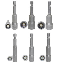 8 Piece Socket Spanner Insert Socket 6-13 mm Shallho 1/4 Inch Magnetic Hex Socket Adapter Socket Adapter Set Drill Bit Set