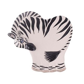 Blue Sky Ceramic 6" x 7" x 1.25" Zebra Spoon Rest