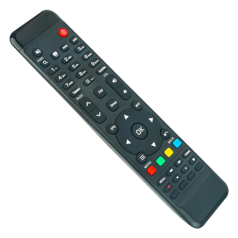 AULCMEET Replacement Remote Control for AMIKO Pure OTT Receiver HiS-1000