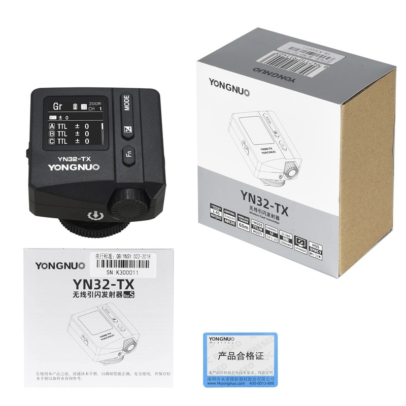 Yongnuo YN32-TX TTL 2.4G Transmisor de flash inalámbrico disparador compatible