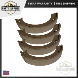 Aftermarket 9N2019 Set of 4 Brake Shoe with Bonded Lining for Ford 9N 2N Tractor