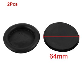 TA-VIGOR 2Pcs Rubber Blanking Grommet, 55mm Black Rubber Grommets Electrical Holes Cable Wire Gaskets Protector for Wires, Plugs, Cables Holes, Car, Boat, Pump, Plumbing, Cable Wiring