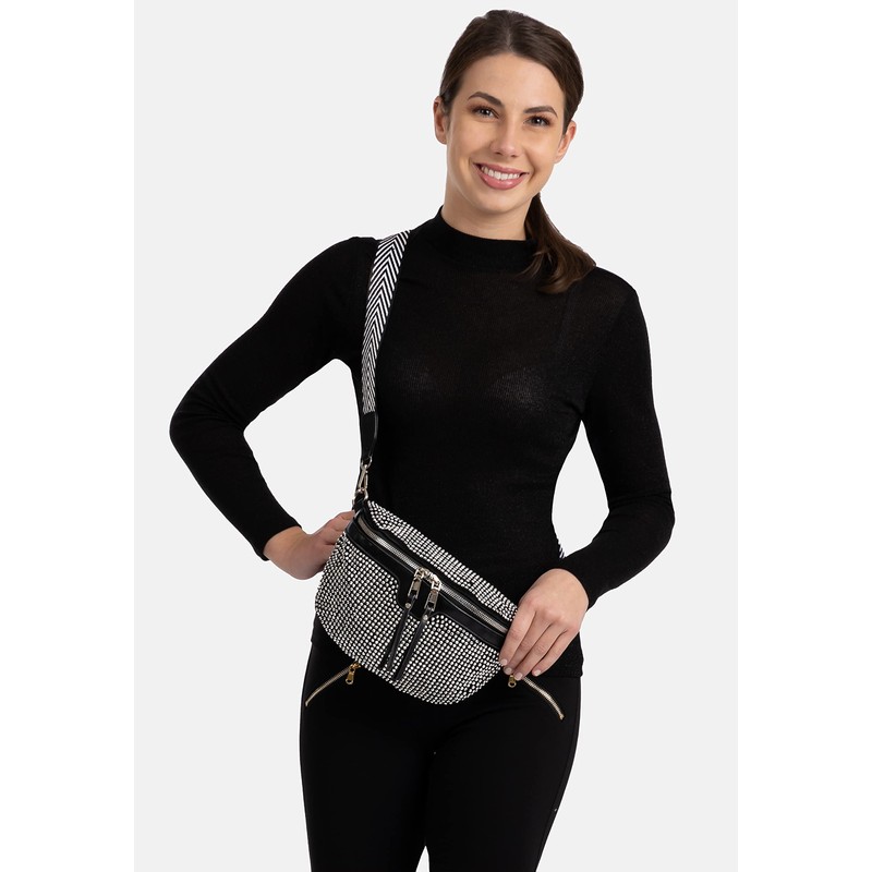 Caspar TS1075 Stylish Large XL Women's Crossbody Bum Bag with