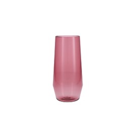 Fortessa Sole Outdoor Shatter Resistant BPA Free Premium Copolyester Plastic Drinkware 6 Pack, Rose Red, Iced Tea Glass