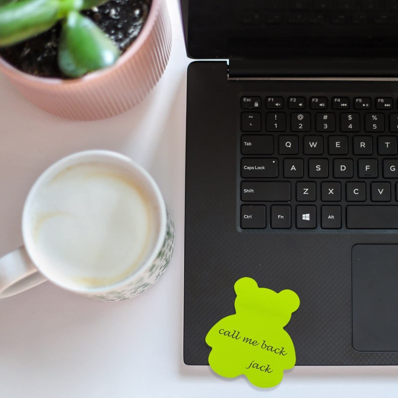 Sticky Notes, 560 Sheets 8 Colors Bear Shape Self Sticky