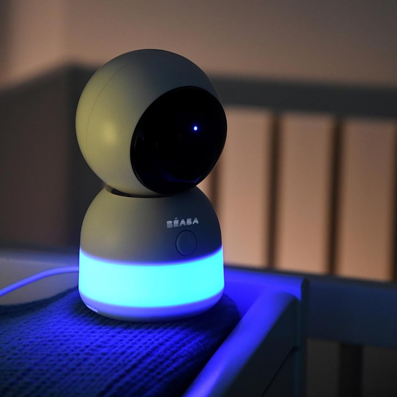BÉABA, Additional Baby Video Camera, 360° Rotation, Mobile App, Night