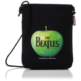 The Beatles Cotton POCHETTE No. 79020, 79021, 79022 Mini Shoulder Bag, Cotton Fabric, Shoulder Bag, Smartphone Shoulder Bag, Pochette, Black, The Beatles