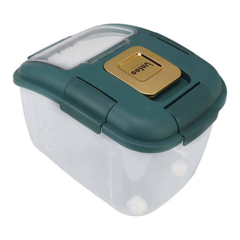 Rice Storage Box with Clear Cover Insect Proof Large Capacity