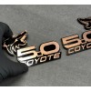 usa Standard COYOTE 5.0 Emblem Badges Bronze On BLACK EDITION