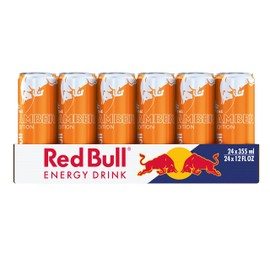 Red Bull Energy Drink, Amber Edition Strawberry Apricot, 12 fl oz (Pack of 24)