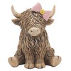 Reflections Bronze Resin Animal Ornament - 12cm Highland Cow With
