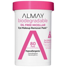 Almay Biodegradable Micellar Eye Makeup Remover Pads, 80 Count