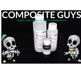 Composite Guys HIGH END CARBON FIBER EPOXY KIT 6 OUNCES WITH BLACK BASE COAT