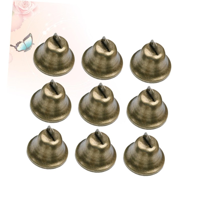 COHEALI 20pcs Bronze Bell Copper Rattle Bells Handmade for Christmas