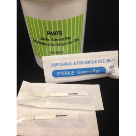 Bella Disposable 3 FLAT Needle, 2 in 1 Integrated Needle (50pcs in a Bottle) Fit Bella or Dragon Bella Permanent Makeup Kit Machine