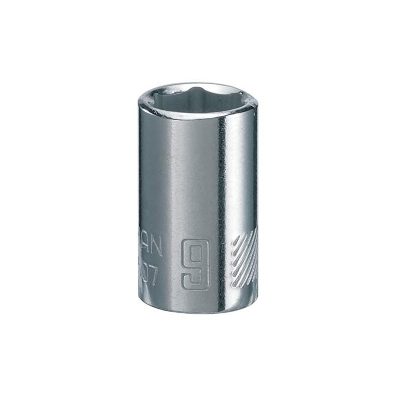 CRAFTSMAN Shallow Socket, Metric, 1/4-Inch Drive, 9mm, 6-Point (CMMT43507)
