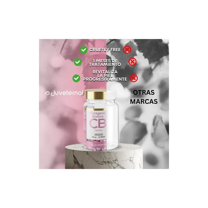 90 Cápsulas De Colágeno Y Biotina Juveternal