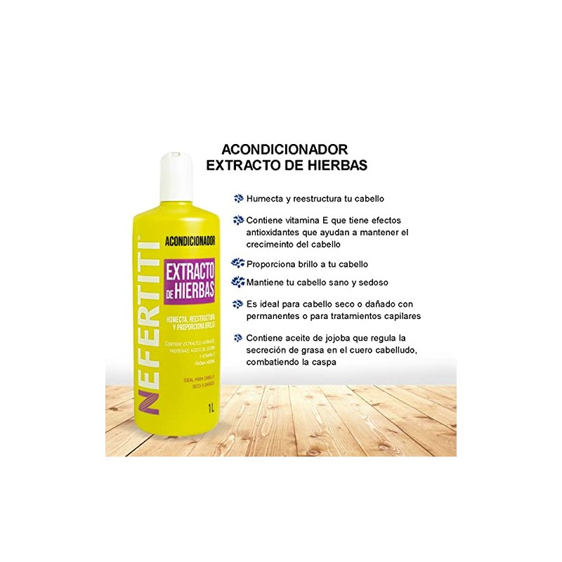Nefertiti Acondicionador Extracto De Hierbas - 1 L