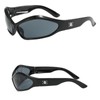 Turbo | Flex Silver Sunglasses Wrap Around Y2K - Color: