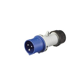 MK Commando K9001 16A 2P+E 200-250V Plug (IP44) - Blue