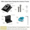 Anbte 10 PCS Solar Panel Mounting Brackets for Unistrut, Aluminium