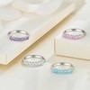 STARCHENIE Stackable Ring for Women 925 Sterling Silver Eternity Band