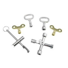 DGBRSM 6IN1 Multi-functional Utility Key Kit for Various Valves Such As Electricity, Water, Gas, Trains, Cabinets, Elevators, Thresholds, Etc