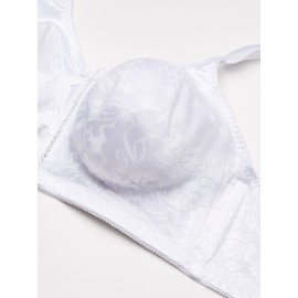 Bali Women's Double Support Spa Closure Wire-Free Bra, White, 34DD