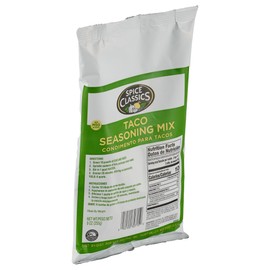Spice Classics Taco Seasoning Mix, 9 oz (Pack of 6) - Six Individual Packets of 9 Ounce Taco Seasoning Mix for Mexican-Inspired Flavor, Ideal on Chicken, Pork, Veggies and More