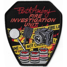 Perth Amboy, New Jersey Fire Investigation Unit Arson Marshal NEW Patch