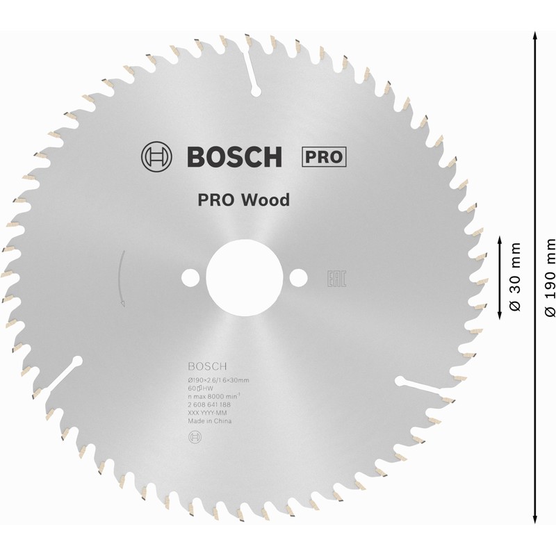 Bosch 2608641188 Optiline Wood Circular Saw Blade