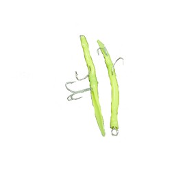EatMyTackle Classic Tube Lures | 10 Pack Saltwater Fishing Lures (Green)