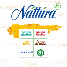 NATTURA Triangolini di Mais con Legumi Bio, Croccante Snack Senza Glutine e Lattosio, Ricco di Fibre, Senza Olio di Palma, Prodotto Vegano Senza Lievito, Confezione da 80 g