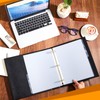 Skyygemm 2 Pcs Estate Planning Portfolio Binder PU Leather 3