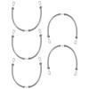 QWORK Hose, 1/8" x 20" 200 PSI Safety Whip Check