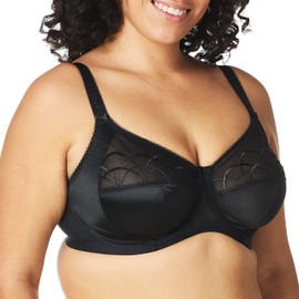 Elomi Women's Cate Underwire Full Cup Banded Bra, Black, 34K