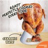 Sittin' Chicken Ceramic Beer Can Steamer & Roaster-Easily Infuse Marinade