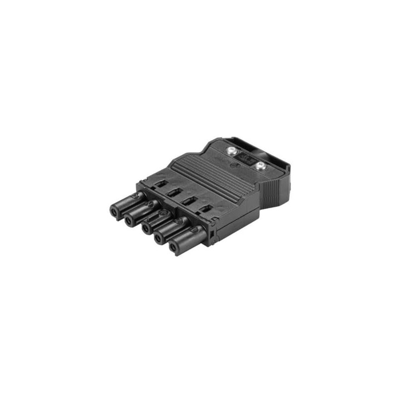 WITTKOWARE 5-Pin Socket Part (Installation Connector) with Screw Connection and