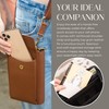 BULL GUARD Crossbody Leather Phone Purse, Anti Theft and RFID