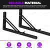 Swpeet 2 Pack 14" Folding Shelf Bracket, Heavy Duty DIY